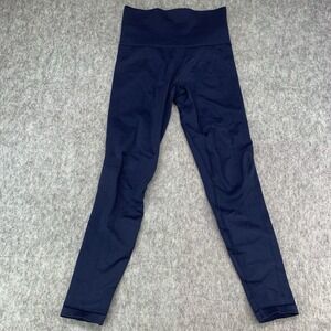 LNDR The Streamline Super Sculpt Navy Blue Leggings Athleisure Seamless Size M-L